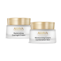 AHAVA Combo para piel normal a seca para una hidratación completa con productos del Mar Muerto